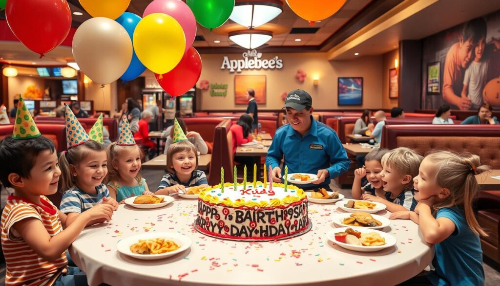Applebee's kid-friendly restaurant birthday celebration