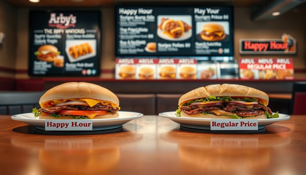 Arby's Happy Hour Price Comparison