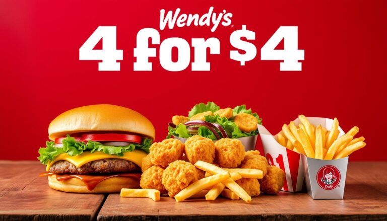 Wendy's Menu 4 For $4