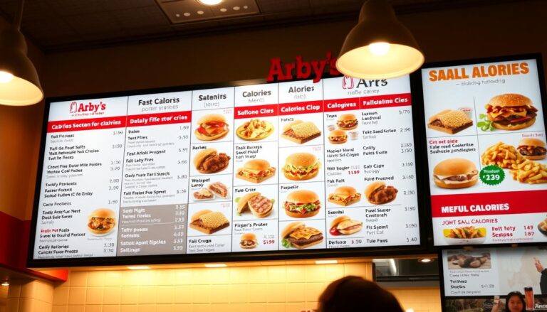 arby's menu calories