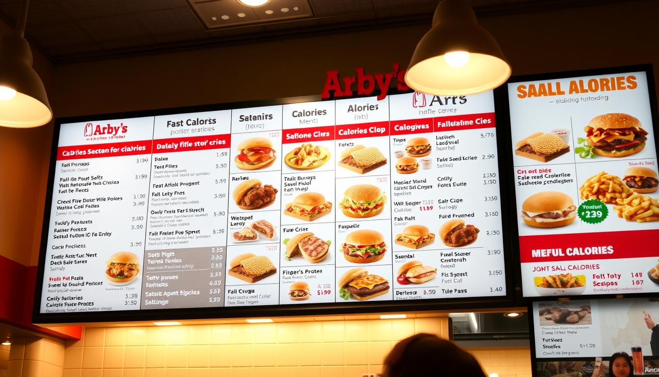 arby's menu calories