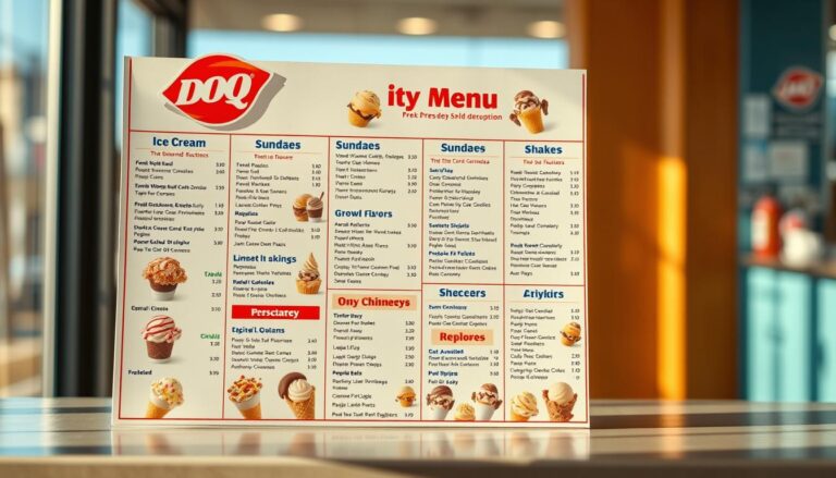 dairy queen ice cream menu