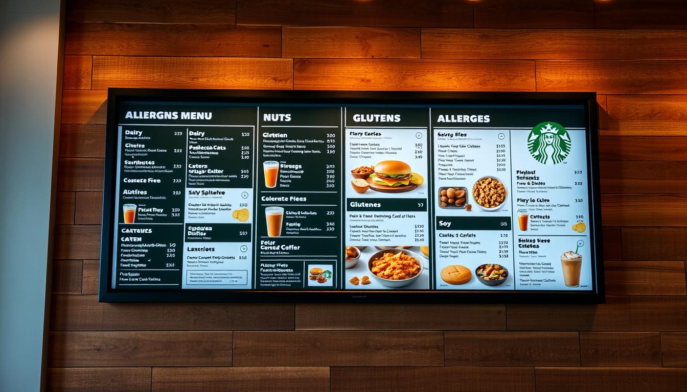 starbucks allergen menu
