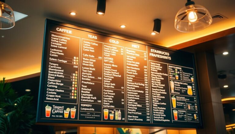 starbucks drink menu