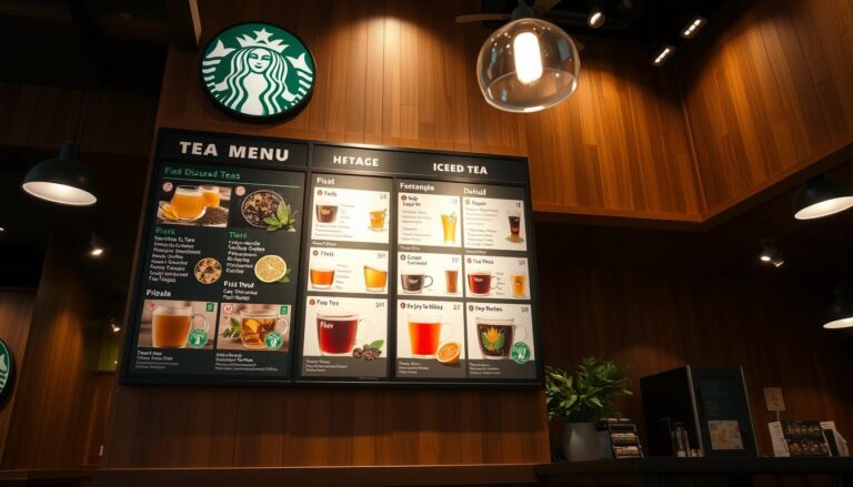starbucks tea menu