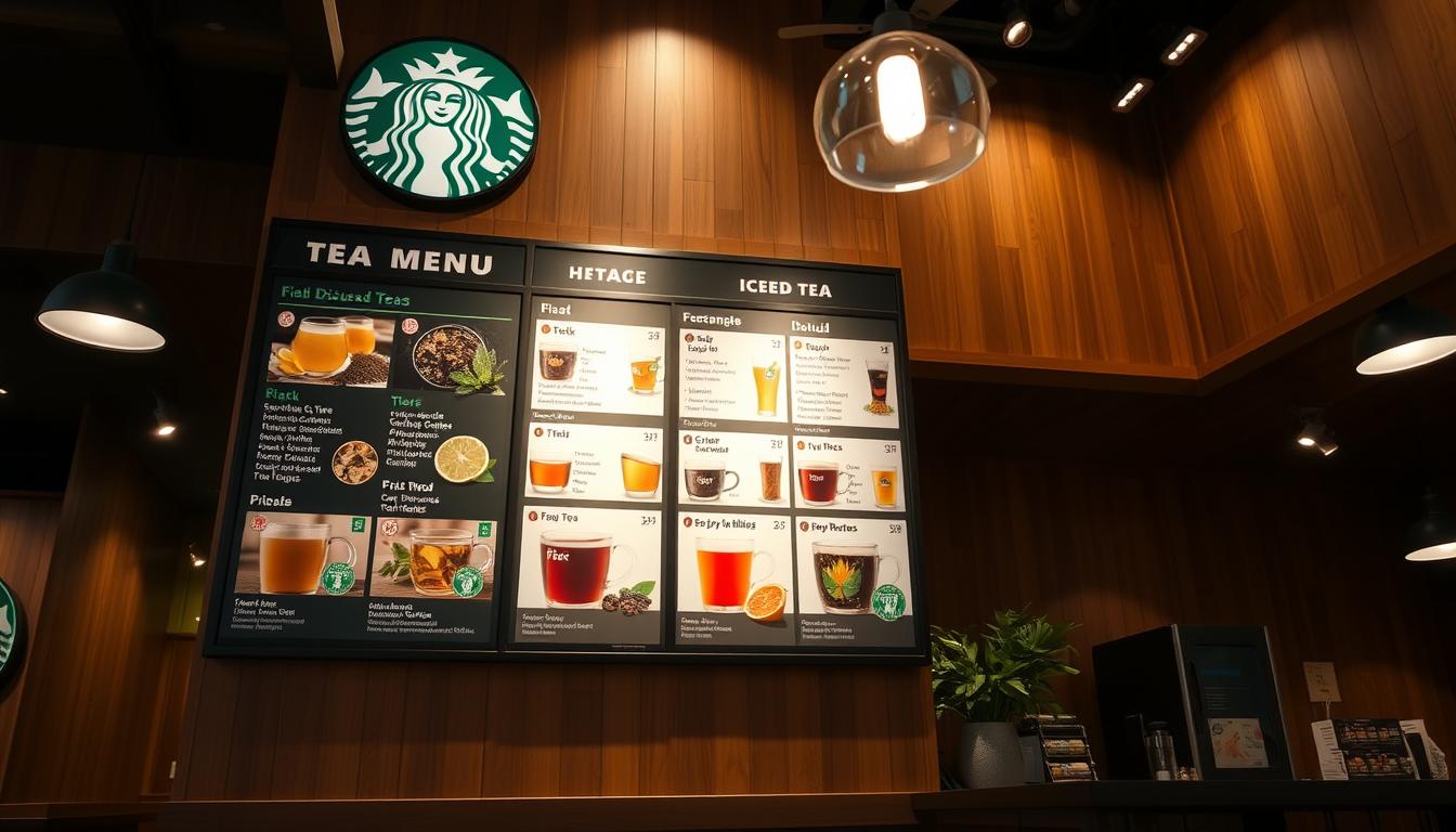 starbucks tea menu